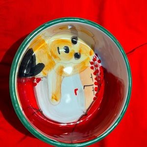 vietri made in Italy small dog bowl